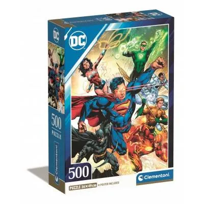 Clementoni puzzle 500 el compact dc comics