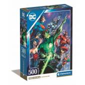 Clementoni puzzle 500 el compact dc comics justice league