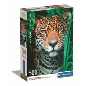 Clementoni puzzle 500 el compact jaguar w dżungli