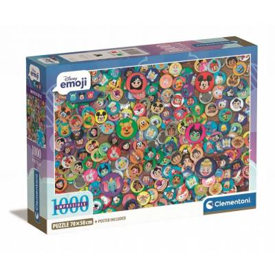 Clementoni puzzle 1000 el compact disney emoji