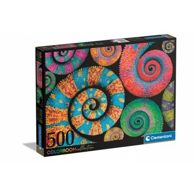 Clementoni puzzle 500 el color boom curly tails