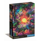 Clementoni puzzle 500 el compact psychedelic jungle sun
