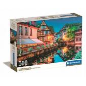 Clementoni puzzle 500 el compact strasbourg old town