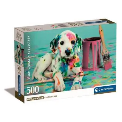 Clementoni puzzle 500 el compact the funny dalmatian