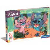 Clementoni puzzle 60 el maxi super kolor stitch