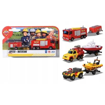 Zestaw pojazd z przyczepą Dickie Toys Strażak Sam