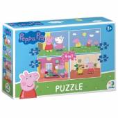 Puzzle Świnka Peppa Pig 4 in1 4 układanki