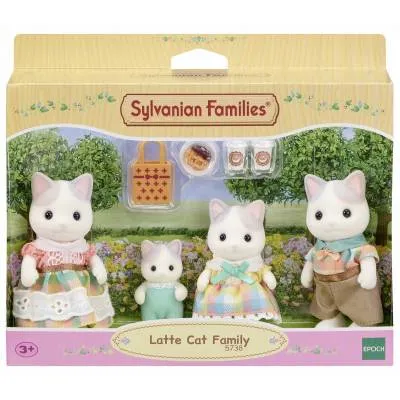 Sylvanian kocia rodzinka latte