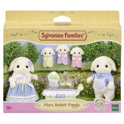 Sylvanian flora rodzinka królików