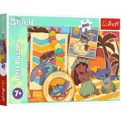 Trefl puzzle 200 el muzyczny świat Lilo stitch 