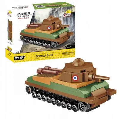 KLOCKI COBI 3093 Czołg Somua S-35 HCWW2 99 El.