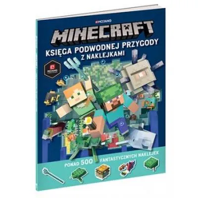 Minecraft Księga podwodnej przygody z naklejkami Praca zbiorowa