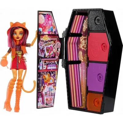 Monster High Staszysekrety Toralei Stripe Seria 3 Neonowa
