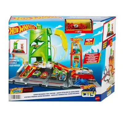 Hot Wheels City Superstacja ładowania samochodów 