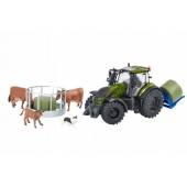 Zabawka traktor Valtra T254 chwytak bele zwierzęta