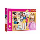 Trefl puzzle 100 el glitter brokatowa barbie