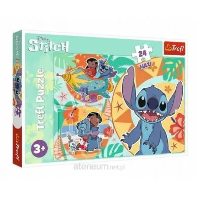 Trefl puzzle 24 el maxi wesoły dzień lilo stitch