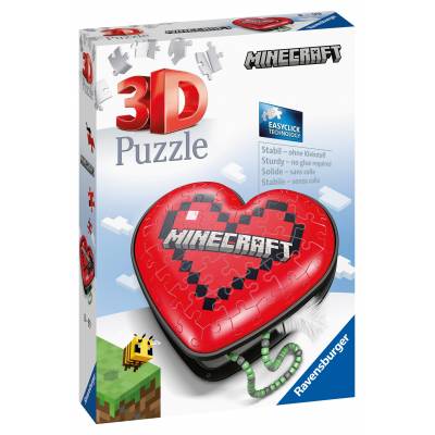 Ravensburger puzzle 3D 54 el heart minecraft