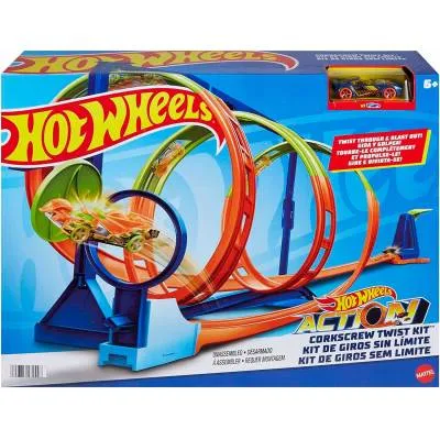 HOT WHEELS ZESTAW POTRÓJNA PĘTLA + 1 autko