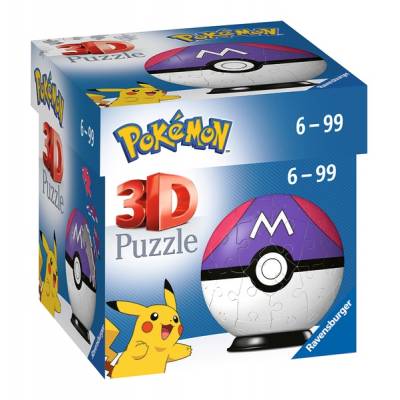 Ravensburger puzzle 3D kula pokemon master ball