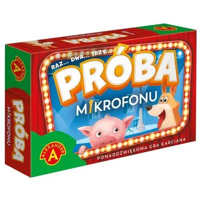 Alexander gra próba mikrofonu