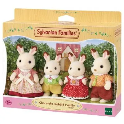 Sylvanian rodzina królików z czekoladowymi uszkami