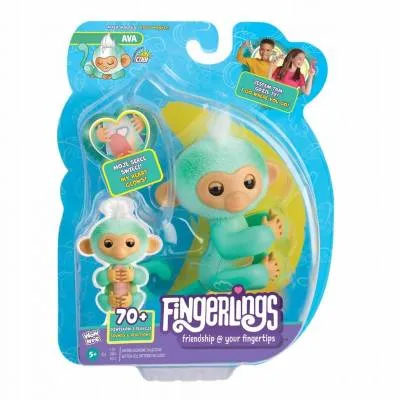 Cobi fingerlings małpka zielono niebieska Ava