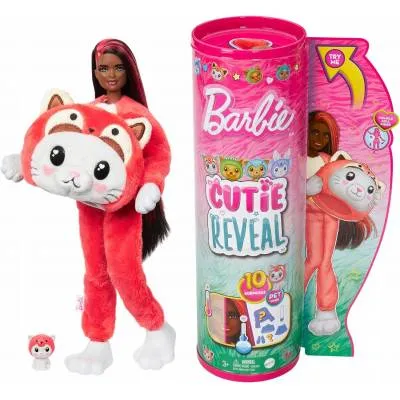 BARBIE CUTIE REVEAL LALKA W PRZEBRANIU CZERWONEJ PANDY