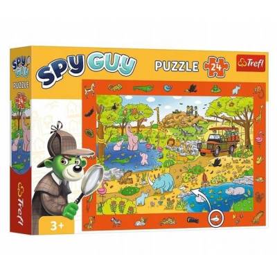Trefl puzzle 24 el obserwacyjne spyguy safari 
