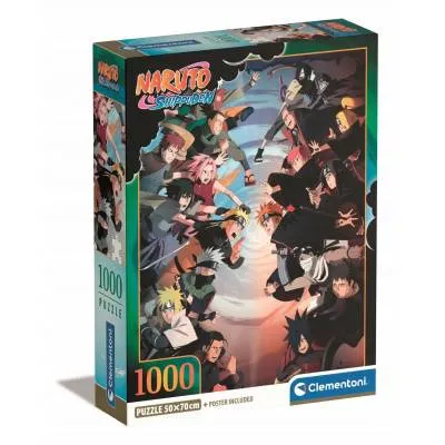 Clementoni puzzle 1000 el compact anime naruto shippuden