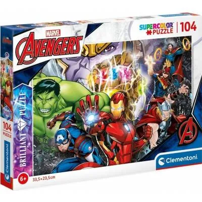 Clementoni puzzle 104 el brilliant marvel