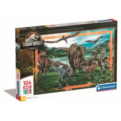 Clementoni puzzle 104 el maxi super kolor jurassic world