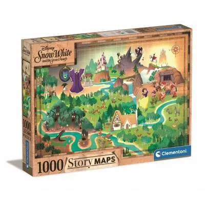 Clementoni puzzle 1000 el story maps śnieżka