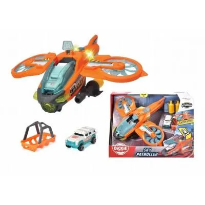 DICKIE TOYS LATAJĄCY SKY PATROLLER SAMOLOT RESCUE HYBRID