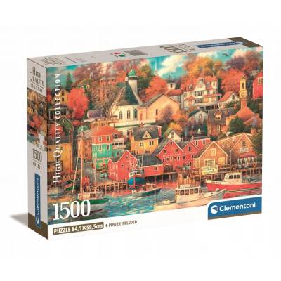 Clementoni puzzle 1500 el compact good times harbor