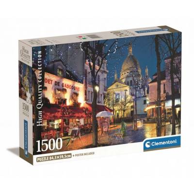 Clementoni puzzle 1500 el compact paris montmartre