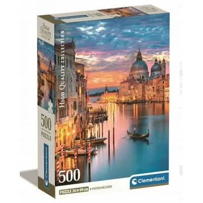 Clementoni puzzle 500 el compact lighting venice