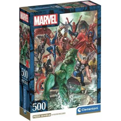 Clementoni puzzle 500 el compact the avengers