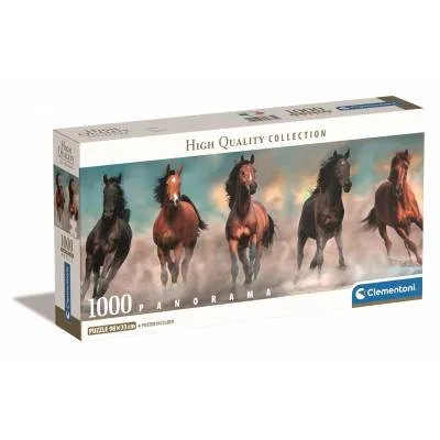 Clementoni puzzle 1000 el panorama compact horses