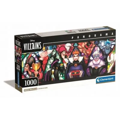 Clementoni puzzle 1000 el panorama compact villains