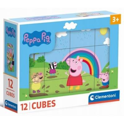 Clementoni cubi klocki 12 el świnka peppa