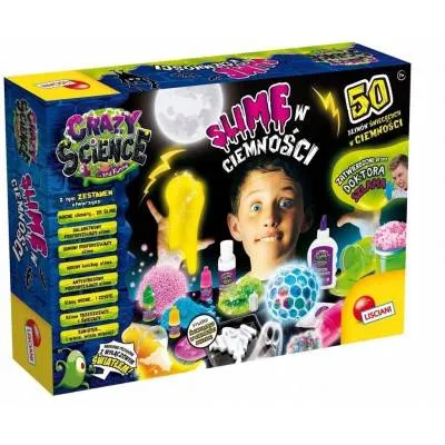 Lisciani crazy science slime w ciemności 