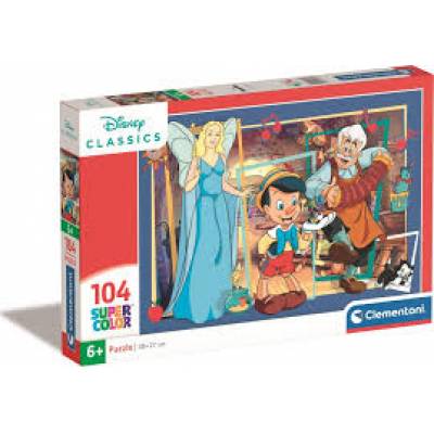 Puzzle Clementoni SUPERCOLOR 104 elementów PINOKIO 25756