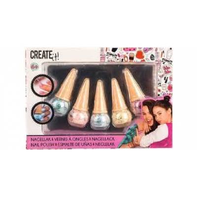 Create It! Lakier do paznokci lody disco 5pak. 84133