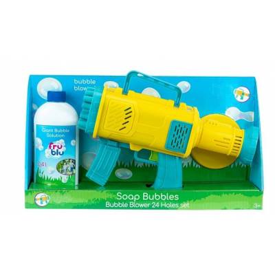 FRU BLU Mega Blaster do baniek mydlanych 24 otwory + płyn 0,4L DKF0455