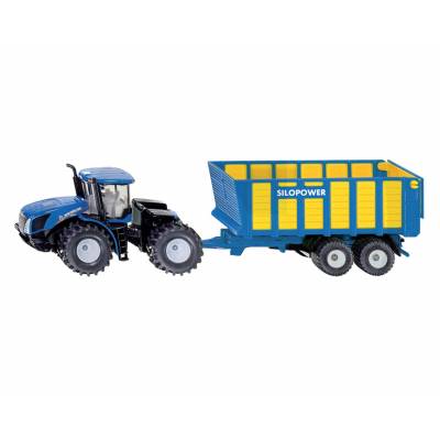 Siku farmer new holland T9.560 z przyczepą