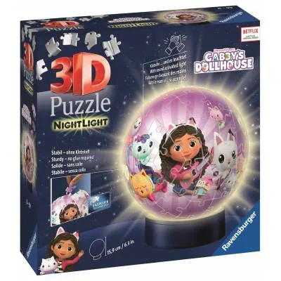 Ravensburger puzzle 3D świecąca kula 72 el gabby