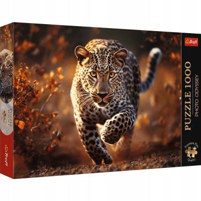 Trefl puzzle 1000 el premium plus dziki leopard 