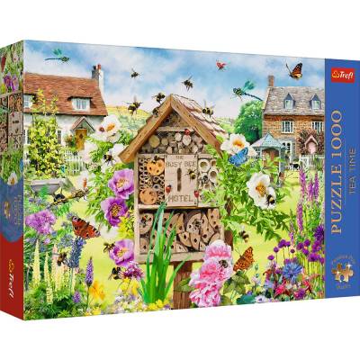 Trefl puzzle 1000 el premium plus tea time dom dla pszczół