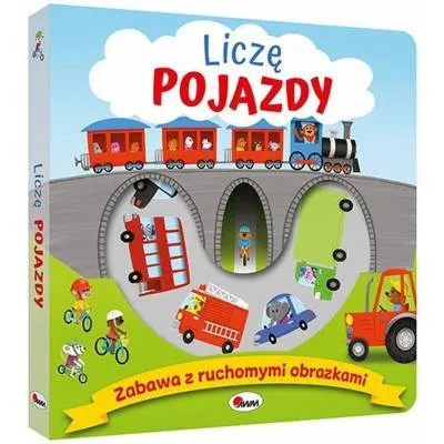 Morex książka zabawa z ruchomymi obrazkami liczę pojazdy